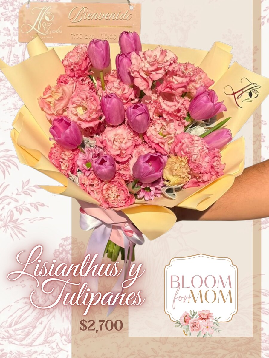 Lisianthus y Tulipanes